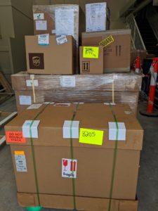 New laboratory equipment ready for installation